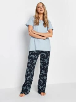 Long Tall Sally Stars In Stars Wide Leg Pj Set - Blue -RIVE IS Clothing Shop VMQI8 SQ3 0000000020 BLUE MDo