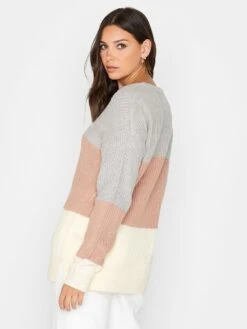 Long Tall Sally Pink Colourblock Jumper -RIVE IS Clothing Shop VMQLZ SQ2 0000000063 PINK MDb