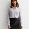 New Look Silver Long Sleeve Shirt