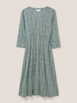 White Stuff Mia Jersey Dress - Green -RIVE IS Clothing Shop VN6C7 SQ4 0000000047 GREEN MDd