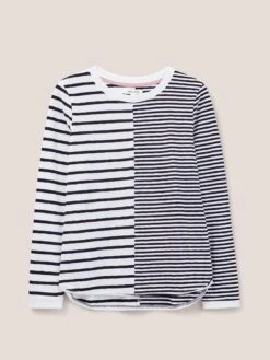 White Stuff Cassie Stripe T-shirt - Navy -RIVE IS Clothing Shop VN6E7 SQ4 0000000048 NAVY MDd