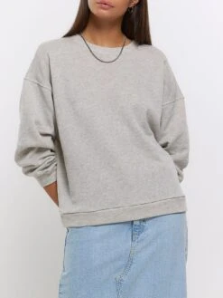 River Island Crew Sweatshirt - Grey