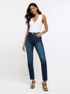River Island Slim Jeans - Dark Denim -RIVE IS Clothing Shop VN7BG SQ3 0000000020 BLUE MDo