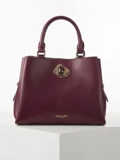 Luella Grey Margaux Grab Handle Crossbody - Damson