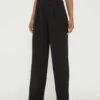 Dorothy Perkins Pleated Front Straight Leg Trouser - Black -RIVE IS Clothing Shop VN7DL SQ1 0000000004 BLACK MDf
