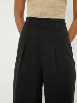 Dorothy Perkins Pleated Front Straight Leg Trouser - Black -RIVE IS Clothing Shop VN7DL SQ4 0000000004 BLACK MDd