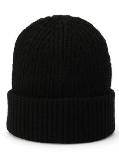 AllSaints Travelling Rib Knit Beanie- Black -RIVE IS Clothing Shop VN7FK SQ3 0000000004 BLACK SLb
