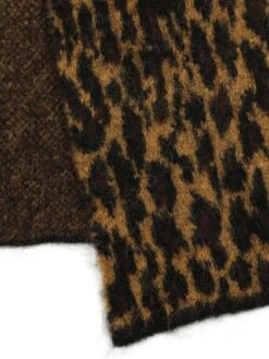 AllSaints Brushed Leopard Knit Scarf- Natural Multi -RIVE IS Clothing Shop VN7FM SQ3 0000000029 MULTI SLd