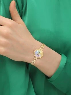 COACH Ladies Gracie Pastel Rainbow IP Crystal Set Watch -RIVE IS Clothing Shop VN8W8 SQ4 0000000029 MULTI SLd