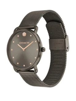 COACH Ladies Elliot Rose Grey IP Mesh Watch -RIVE IS Clothing Shop VN8WN SQ2 0000000005 GREY SLa
