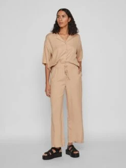 Vila Pricil Pant - Beige -RIVE IS Clothing Shop VNE5U SQ3 0000000108 BEIGE MDo