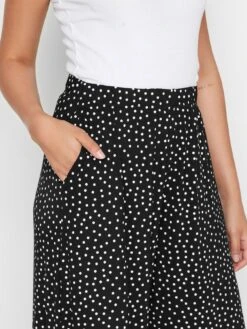 Long Tall Sally Mono Spot Extra Wide Culotte -RIVE IS Clothing Shop VNGU6 SQ4 0000000004 BLACK MDd