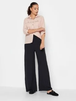 Long Tall Sally Blush Long Sleeve Utility Shirt -RIVE IS Clothing Shop VNHQI SQ3 0000000063 PINK MDo
