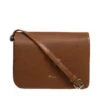 Pure Luxuries London Ella Nappa Leather Cross Body Bag - Chestnut  -RIVE IS Clothing Shop VNHS4 SQ1 0000000143 BROWN SLf