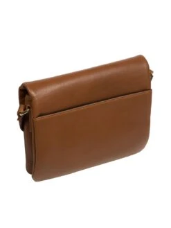 Pure Luxuries London Ella Nappa Leather Cross Body Bag - Chestnut  -RIVE IS Clothing Shop VNHS4 SQ3 0000000143 BROWN SLa