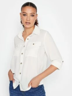 Long Tall Sally Ivory Long Sleeve Utilty Shirt 9 Long Tall Sally Ivory Long Sleeve Utilty Shirt -RIVE IS Clothing Shop VNHTQ SQ4 0000000067 CREAM MDd