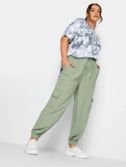 Yours Smart Woven Joggers Chalky Khaki -RIVE IS Clothing Shop VNHUQ SQ3 0000000047 GREEN MDo