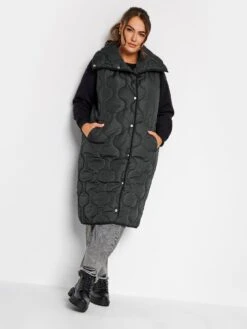 Yours Funnel Neck Onion Gilet - Black -RIVE IS Clothing Shop VNKQP SQ3 0000000004 BLACK MDo