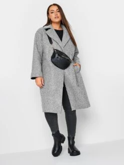 Yours Boucle Biker Coat Grey -RIVE IS Clothing Shop VNKQQ SQ3 0000000005 GREY MDo