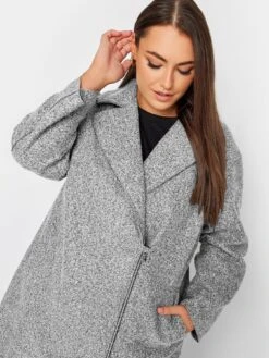 Yours Boucle Biker Coat Grey -RIVE IS Clothing Shop VNKQQ SQ4 0000000005 GREY MDd