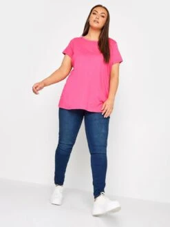 Yours Core Basic Ss T-shirt 3 Pack Denim Marl/hot Pink/green 8 Yours Core Basic Ss T-shirt 3 Pack Denim Marl/hot Pink/green -RIVE IS Clothing Shop VNKQZ SQ3 0000000020 BLUE MDo