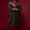 Yours Pu Trench Black -RIVE IS Clothing Shop VNKRL SQ1 0000000004 BLACK MDf