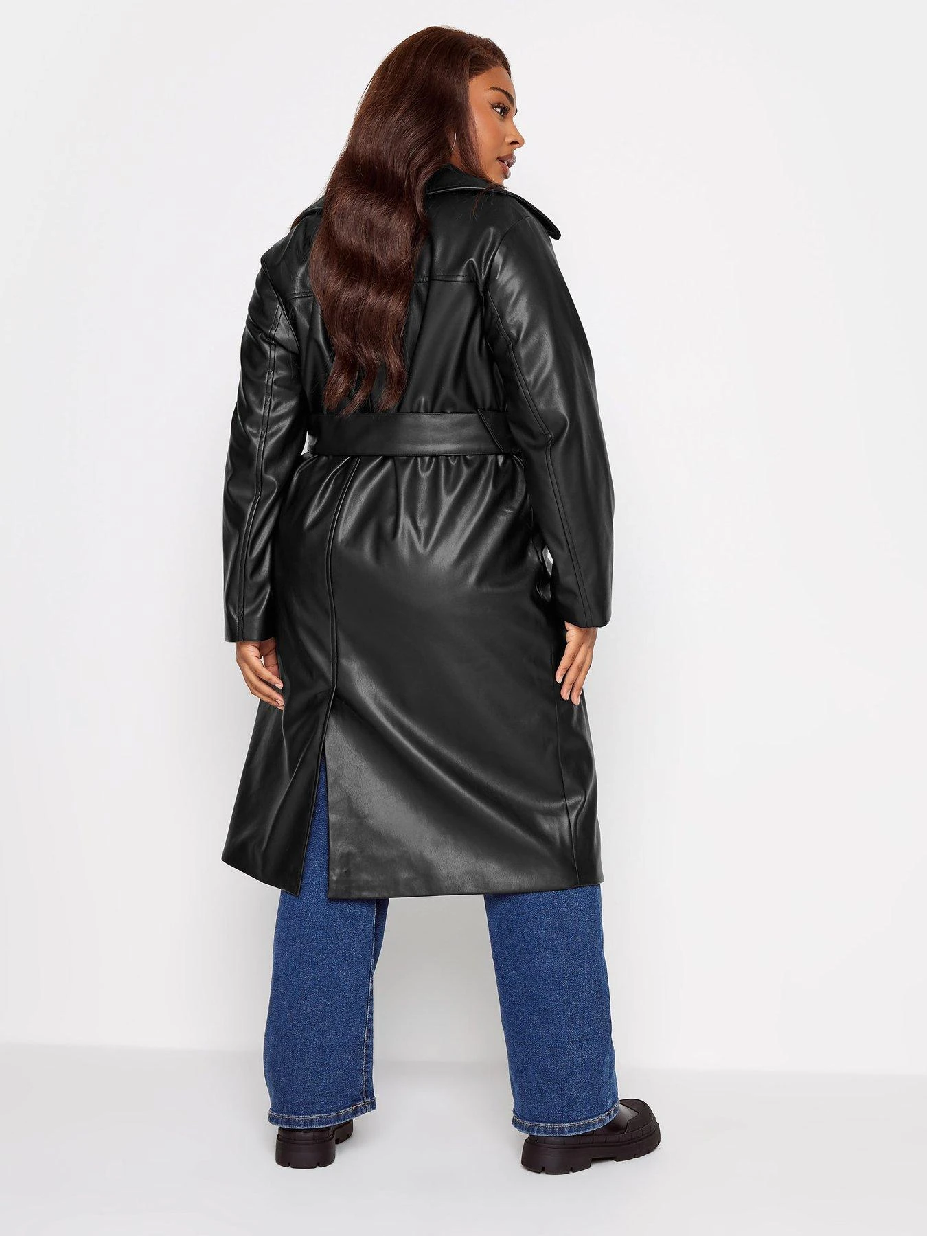 Yours Pu Trench Black 4 Yours Pu Trench Black - Image 2