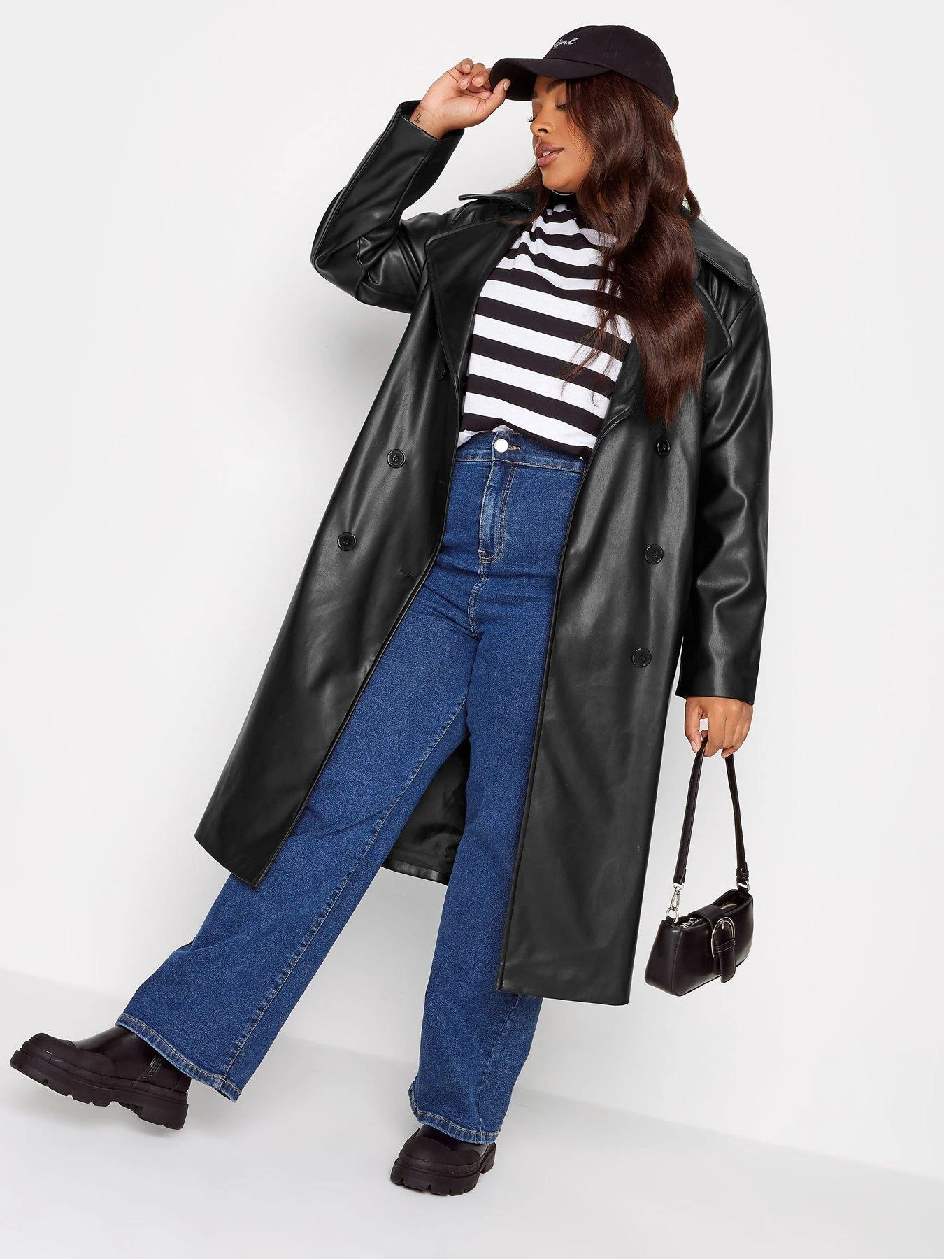 Yours Pu Trench Black 5 Yours Pu Trench Black - Image 3