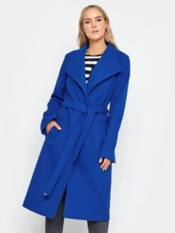 Long Tall Sally Cobalt Formal Wrap Coat