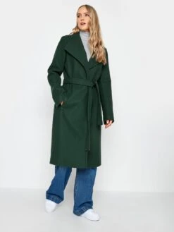 Long Tall Sally Green Formal Wrap Coat -RIVE IS Clothing Shop VNKRO SQ3 0000000047 GREEN MDo