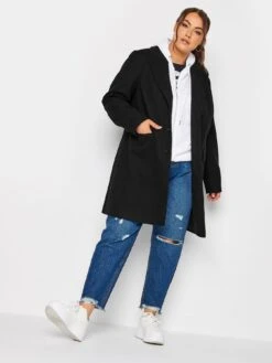 Yours Midi City Coat Black -RIVE IS Clothing Shop VNKRQ SQ3 0000000004 BLACK MDo