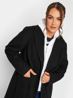 Yours Midi City Coat Black -RIVE IS Clothing Shop VNKRQ SQ4 0000000004 BLACK MDd