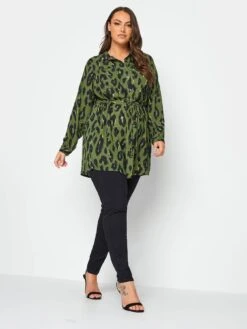 Yours Utility Tunic Khaki Animal -RIVE IS Clothing Shop VNKSG SQ3 0000000047 GREEN MDo