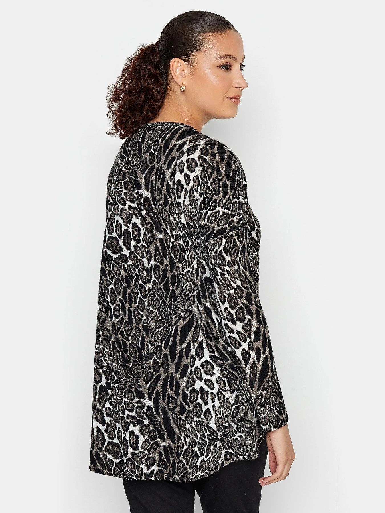 Long Tall Sally Animal Print Long Sleeve Top 4 Long Tall Sally Animal Print Long Sleeve Top - Image 2