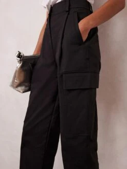 Mint Velvet Black Lux Cargo Trouser -RIVE IS Clothing Shop VNMIM SQ6 0000000004 BLACK MDd2
