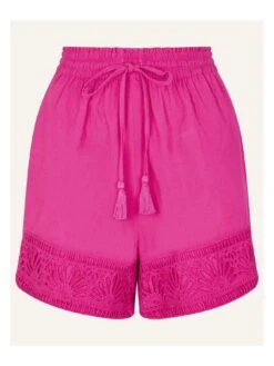 Accessorize Shell Broderie Shorts - Pink -RIVE IS Clothing Shop VNQ3F SQ4 0000000063 PINK MDd