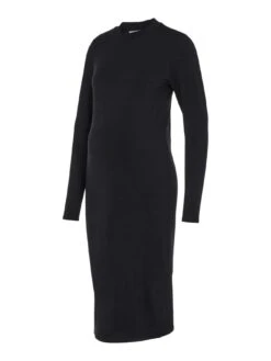 Mamalicious Eva Long Sleeve Jersey Midi Dress - Black -RIVE IS Clothing Shop VNQXF SQ3 0000000004 BLACK MDo