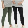 Mama-Licious Emma Long Legging - Thyme/Black -RIVE IS Clothing Shop VNQXG SQ1 0000000029 MULTI MDf