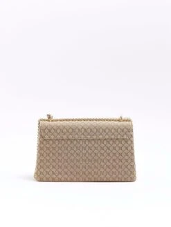 River Island Pocket Tab Shoulder Bag -RIVE IS Clothing Shop VNR7Y SQ4 0000000143 BROWN SLd