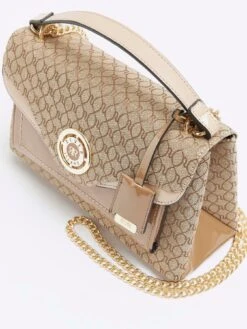 River Island Pocket Tab Shoulder Bag -RIVE IS Clothing Shop VNR7Y SQ5 0000000143 BROWN SLi