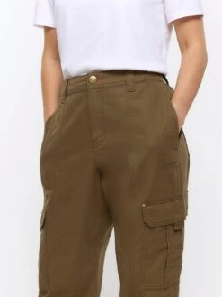 RI Petite Petite Belt Cuffed Cargo Trouser - Khaki -RIVE IS Clothing Shop VNRHB SQ4 0000000058 KHAKI MDd