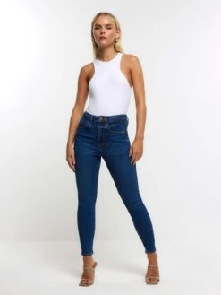 RI Petite Petite Sculpt Skinny Jeans - Blue -RIVE IS Clothing Shop VNRK4 SQ3 0000000020 BLUE MDo