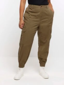 RI Plus Plus Cuffed Cargo Trouser - Khaki -RIVE IS Clothing Shop VNRLO SQ5 0000000058 KHAKI MDd1