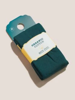 White Stuff Patty Plain Tights - Green