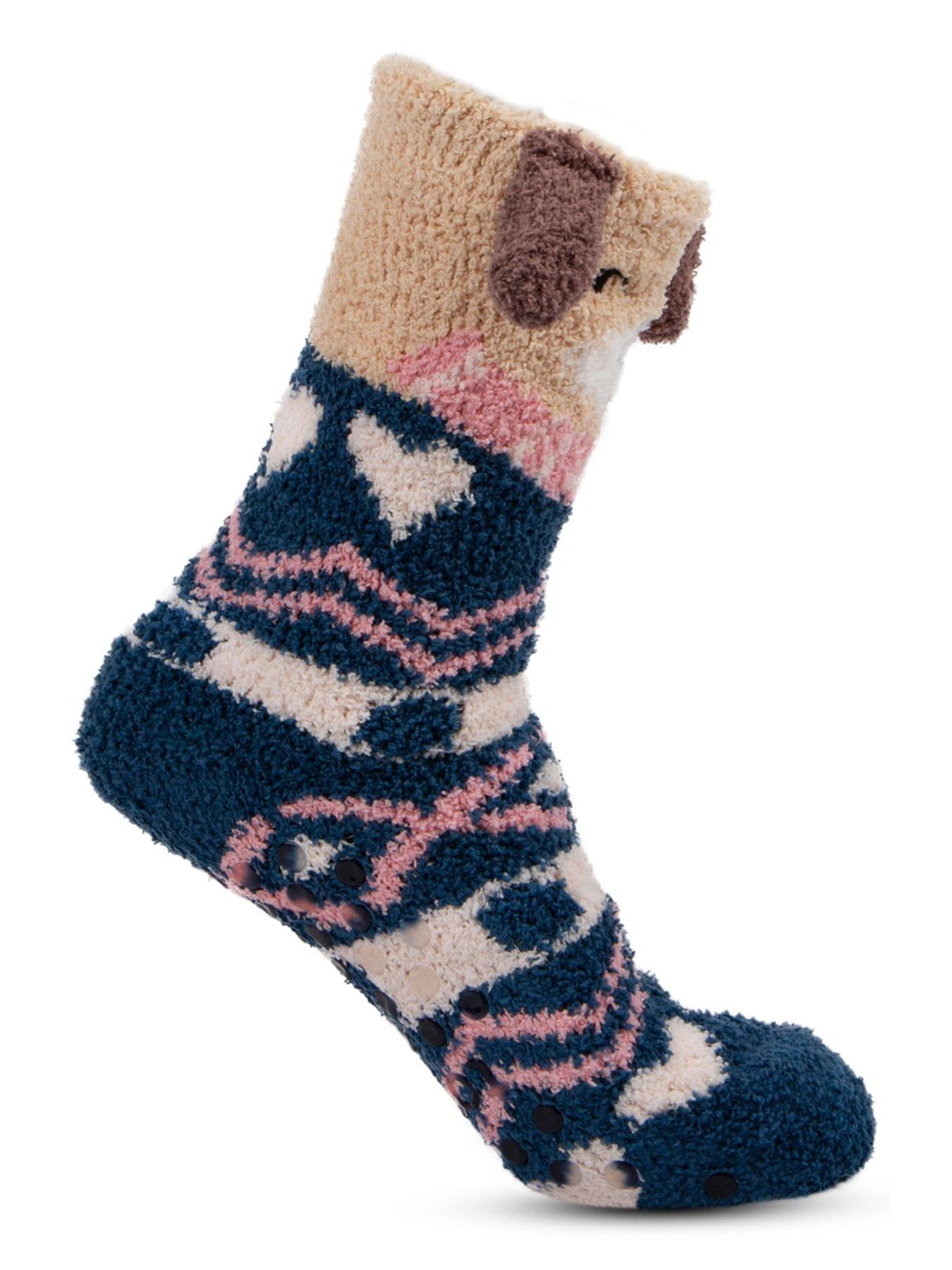 TOTES Totes1pp Novelty Super Soft Slipper Socks - Contains Recycled Yarns 6 TOTES Totes1pp Novelty Super Soft Slipper Socks - Contains Recycled Yarns - Image 4
