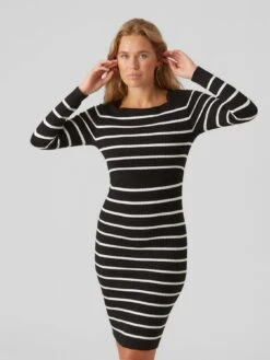 Mamalicious Maternity Siv Stripe Dress - Black -RIVE IS Clothing Shop VNT84 SQ4 0000000004 BLACK MDd