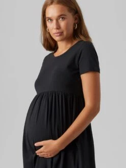 Mamalicious Maternity Mia Jersey T-shirt Dress - Black -RIVE IS Clothing Shop VNT8Y SQ4 0000000004 BLACK MDd