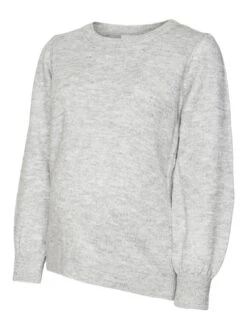 Mamalicious Maternity Anne Knitted Jumper - Grey -RIVE IS Clothing Shop VNT93 SQ6 0000000005 GREY MDd2