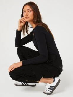 River Island Cuffed Cargo Trouser - Black -RIVE IS Clothing Shop VNTRP SQ5 0000000004 BLACK MDd1