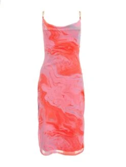 Quiz Petite Orange Tie Dye Midaxi Dress -RIVE IS Clothing Shop VNVH5 SQ5 0000000198 ORANGE MDd1